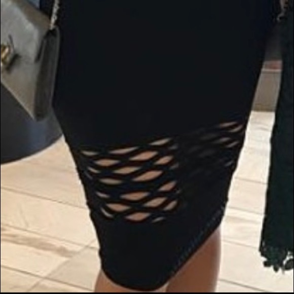 Black body- con, Guess by Marciano dress, unique style worn once. - Picture 7 of 7